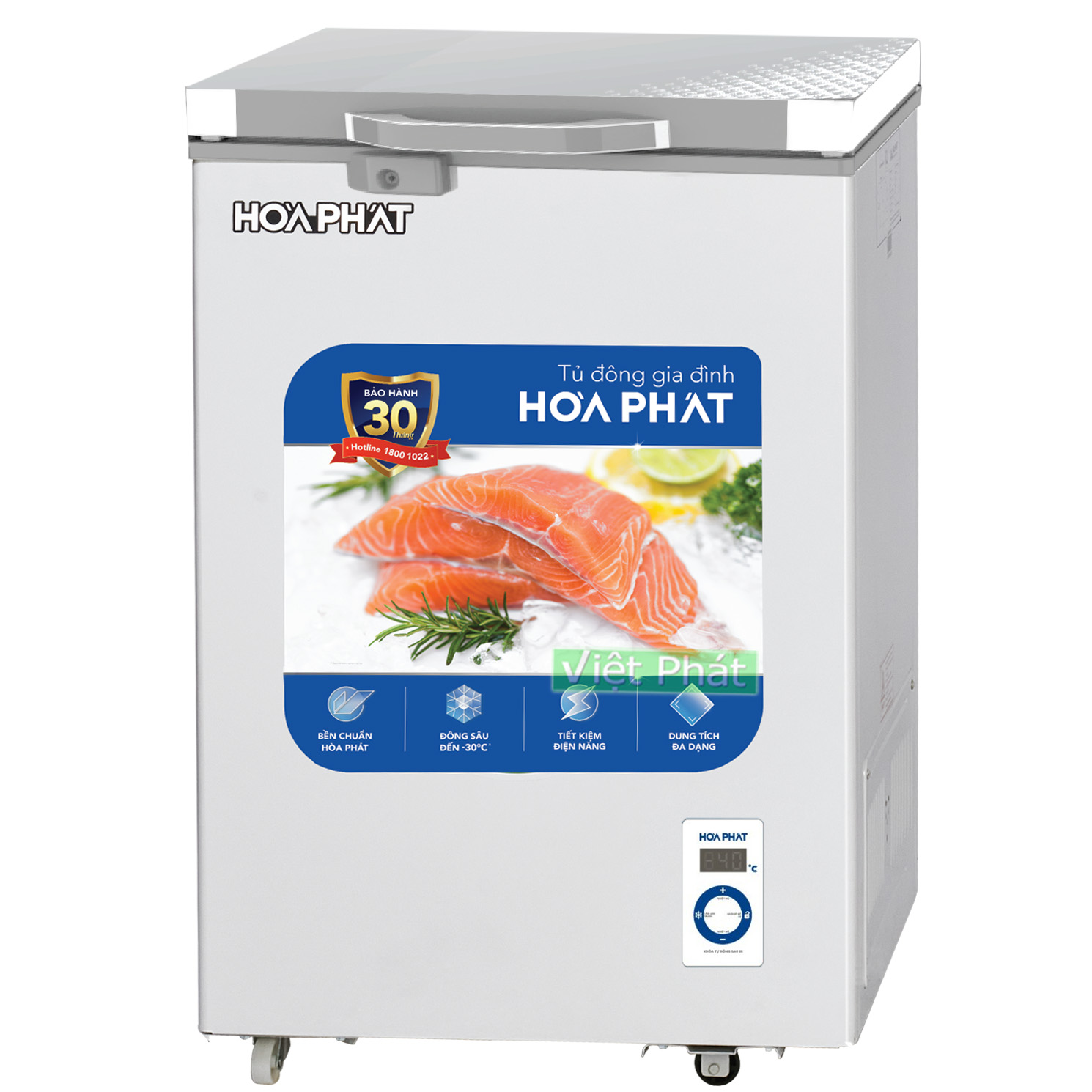 Tủ đông Hòa Phát 1 cánh HPF AD6107.T1 107 lít