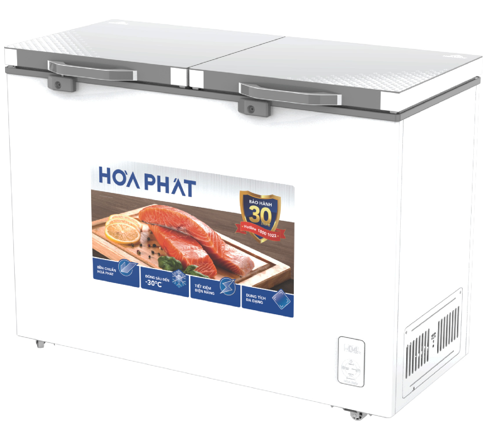 Tủ đông Hòa Phát cánh kính 2 ngăn 2 cánh HPF BD6245.T1